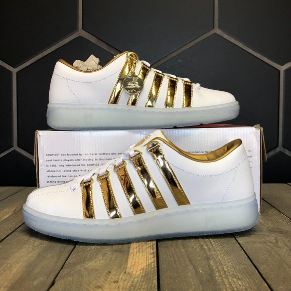 K-Swiss 'Classic 2000 LE' White/Gold (MS)